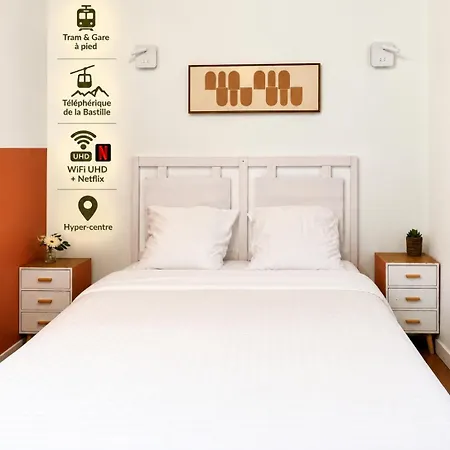 Apartamento Charme&poutres, Hyper Centre, Gare&tram, Bastille, Self Check-in *